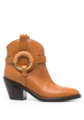 See by Chloé Hana 80mm boots - Brown