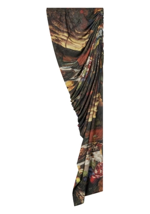 AZ FACTORY x Estar Manas Bon Appetit side-slit skirt - Multicolour