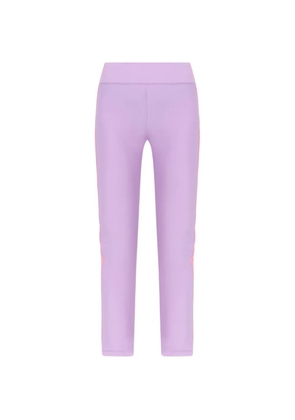 Versace Jeans Couture stripe-detail leggings - Purple