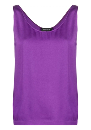 Fabiana Filippi scoop-neck sleeveless blouse - Purple