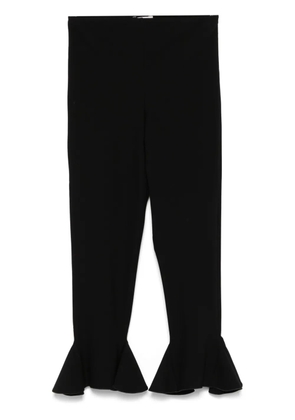 Nensi Dojaka cropped flared trousers - Black