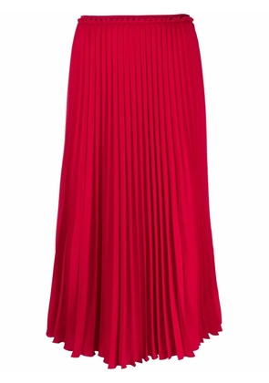 RED Valentino pleated midi skirt - Pink