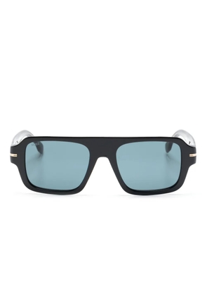 BOSS rectangle-shape tinted sunglasses - Black