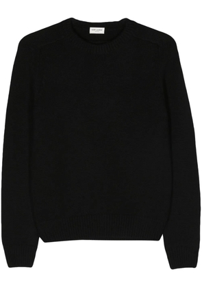 Saint Laurent crew-neck cashmere sweater - Black