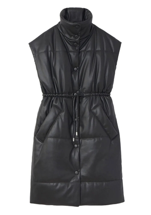 Proenza Schouler White Label padded faux-leather gilet - Black