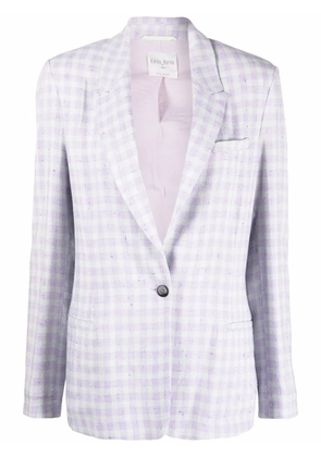 Forte Forte check-print blazer - Purple