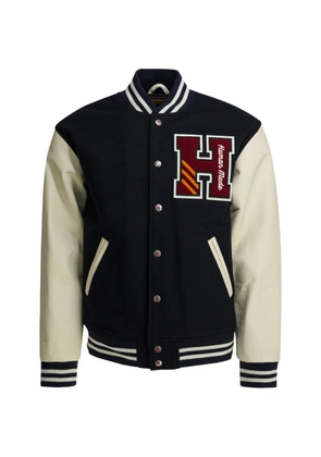 Human Made appliqué-detail bomber jacket - Blue