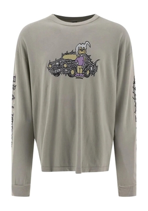 Brain Dead Bio Dog graphic-print long-sleeve T-shirt - Green