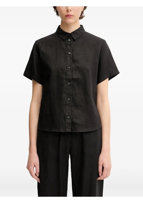 SAMSOE SAMSOE short-sleeved button-down shirt - Black