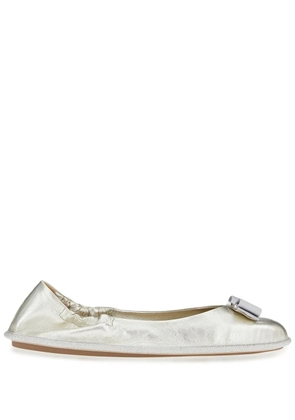Ferragamo Nomadic Stories ballet flats - Silver