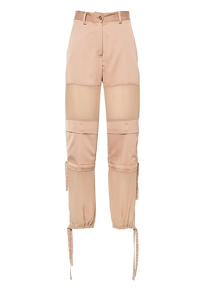 PINKO wide-leg cargo trousers - Brown