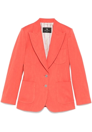ETRO paisley-jacquard blazer - Orange
