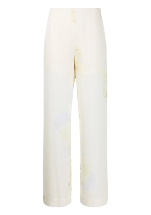 Baum Und Pferdgarten floral-print pull-on trousers - Yellow