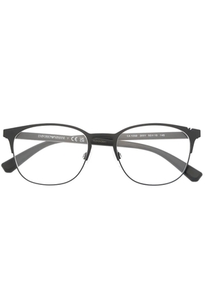 Emporio Armani round-frame glasses - Black