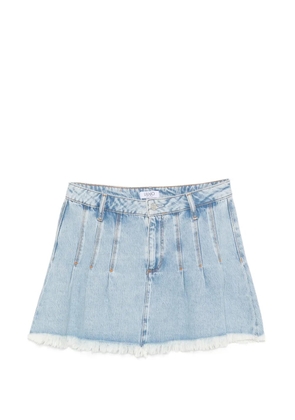 LIU JO pleated fringed skirt - Blue