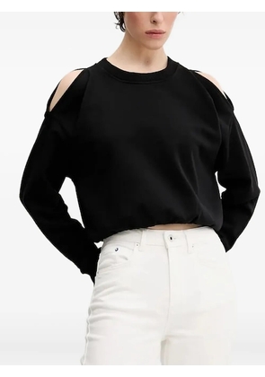 Karl Lagerfeld Jeans shoulder cut-out sweatshirt - Black
