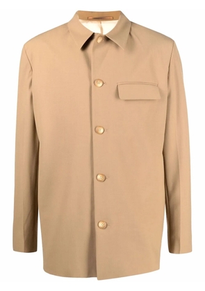 Nanushka button-up tailored overshirt - Neutrals
