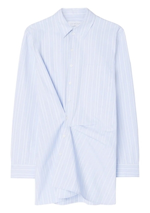 Off-White striped cotton-poplin shirtdress - Blue