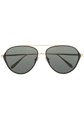 Linda Farrow Noa oversized sunglasses - Gold
