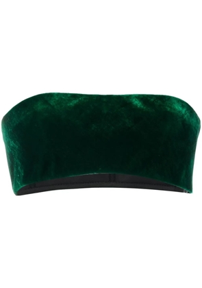 Roberto Cavalli strapless cropped top - Green