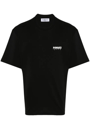 Fiorucci raised-logo cotton T-shirt - Black