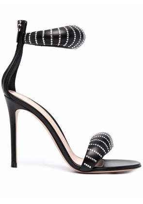 Gianvito Rossi Bijoux Crystal 105mm sandals - Black