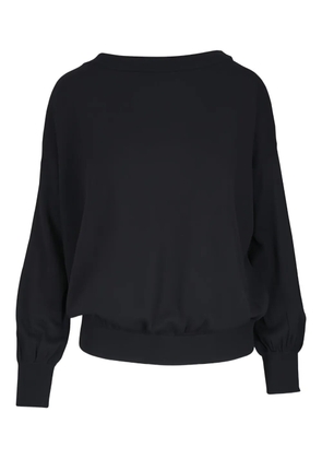 Akris Punto ribbed knit trim wool sweater - Black
