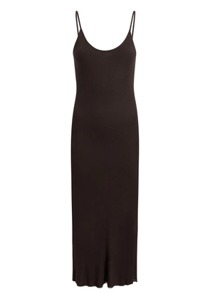 KHAITE Leesal midi dress - Brown