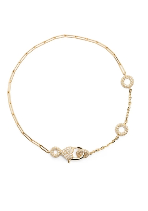 Yvonne Léon Solitaire Donuts 18kt yellow gold diamond bracelet
