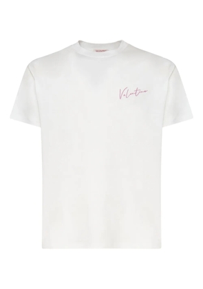 Valentino Garavani logo-embroidered T-shirt - White