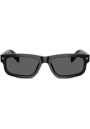 Prada Eyewear logo-plaque sunglasses - Black
