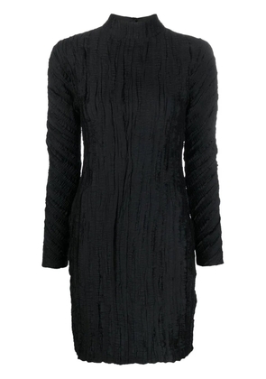 Rodebjer crease-effect mock neck dress - Black