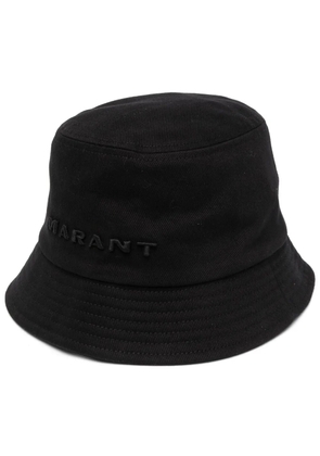 MARANT Haley embroidered-logo cotton bucket hat - Black