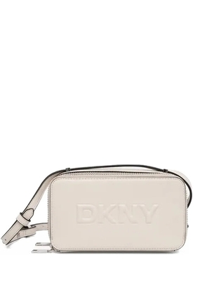 DKNY logo-embossed zip-top bag - Neutrals