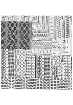 Gabriele Pasini all-over graphic print scarf - White