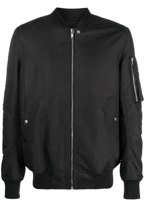 Rick Owens baseball-collar wool bomber jacket - Black