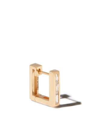 Lizzie Mandler Fine Jewelry 18kt yellow gold diamond square earring