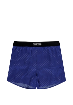 TOM FORD polka-dot waistband boxer briefs - Blue