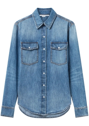 Stella McCartney logo-patch shirt - Blue