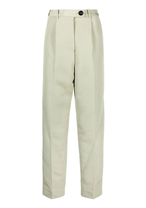 Peter Do high-waisted straight-leg trousers - Green