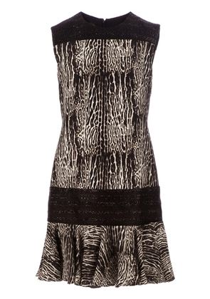 Giambattista Valli zebra print dress - Black