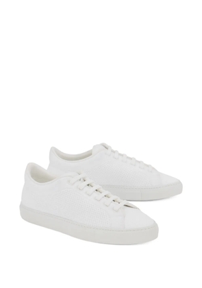 Moorer Boldini perforated sneakers - White