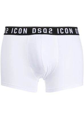 DSQUARED2 Icon logo-waistband boxer shorts - White