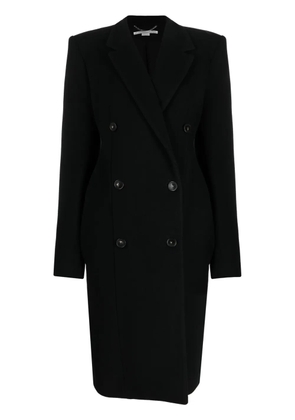 Stella McCartney double-breasted wool coat - Black