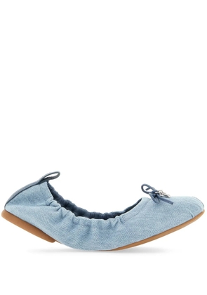 Hogan denim ballerina shoes - Blue
