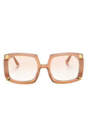 ANNA-KARIN KARLSSON Strawberry Moon oversized-frame sunglasses - Neutrals