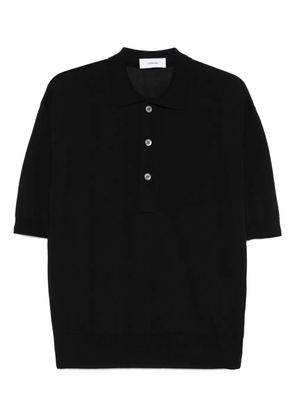Lardini knitted polo shirt - Black