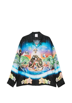 Casablanca graphic-pattern shirt - Black