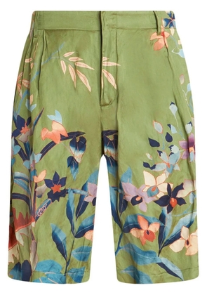 ETRO floral-print deck shorts - Green