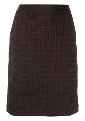 Givenchy 4G motif mini skirt - Brown